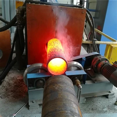 Línea de producción automática de calentamiento por inducción de tuberías